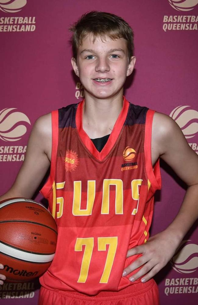 Moreton Bay Fire young gun, Flynn Penna. Picture: Basketball Queensland/Highflyer Images