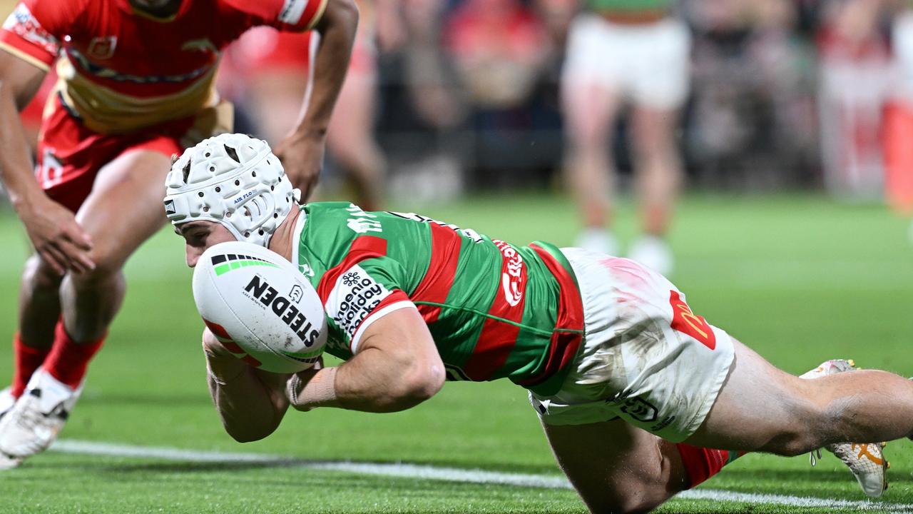 Jye Gray was awarded a penalty try. Picture: Bradley Kanaris/Getty Images