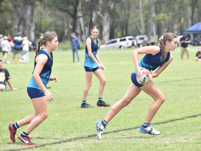 Action from the Red Rooster Junior Touch Carnival at Cyril Connell Fields, Rockhampton, on November 5, 2022.