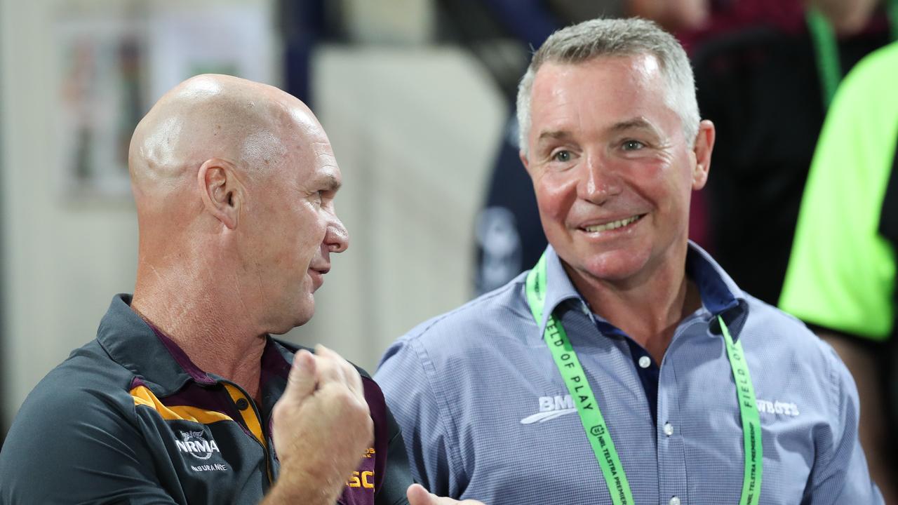 Allan Langer and Paul Green shared a fierce rivalry on the field and a great friendship off it. Picture: AAP/Michael Chambers