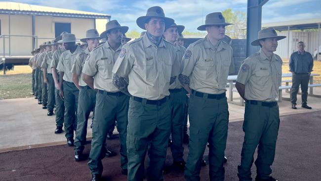 A new group of trainee Correctional Officers graduated at a ceremony at Holtze on June 6. Picture: Fia Walsh.