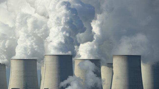 PEITZ, GERMANY - NOVEMBER 15: Steam rises from the cooling towers of the Jaenschwalde coal-fired power plant on November 15, 2018 near Peitz, Germany. The Jaenschwalde power plant is the fourth highest producer of CO2 emissions of any power plant in Europe, with approximately 25 million tons annually. Germany has invested heavily into renewable energy sources such as wind and solar, though critics charge the government is not doing enough to phase out the country's continued reliance on coal. Of the 20 biggest CO2 emitting coal-fired power plants in Europe, eight are in Germany.  (Photo by Sean Gallup/Getty Images) ***BESTPIX***