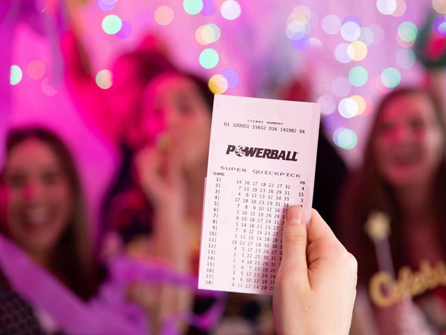 Powerball lotto celebration