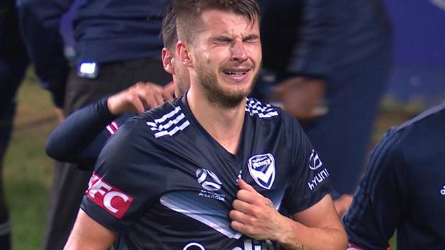 Terry Antonis wept after scoring the match winner.