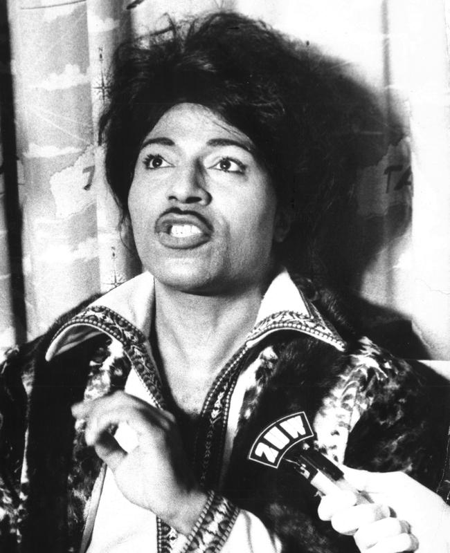 Singer Little Richard in Sydney in January 1974.