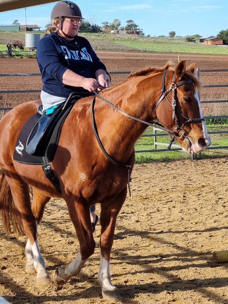 Kerrie McDonald loves riding at the Riding Patch at Strathalbyn.