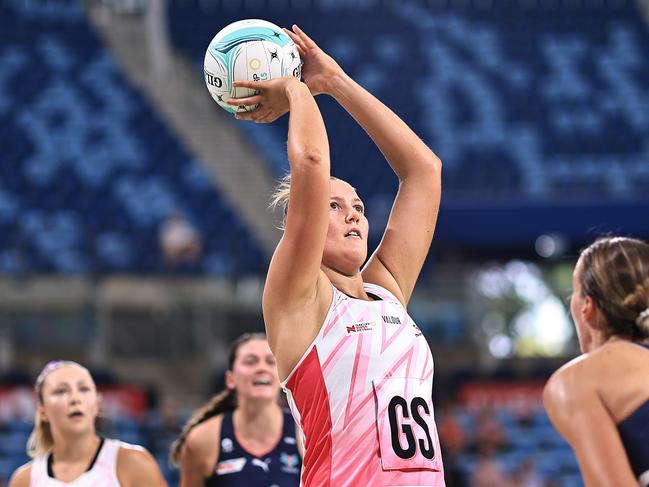 Lucy Austin showed enormous confidence for the Thunderbirds. Picture: Getty Images