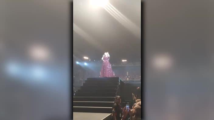 Adele tells off security guard for making people sit down at her final Australian show