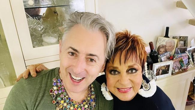2021: Willsy with Adelaide Cabaret Festival artistic director Alan Cumming at her home.