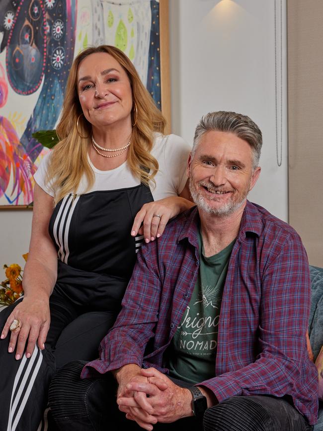 Kate Langbroek and Dave Hughes. Pic: Foxtel/Narelle Portanier