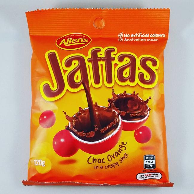 Shoppers are up in arms after spotting Jaffas were no longer available in a major supermarket. Picture: Supplied