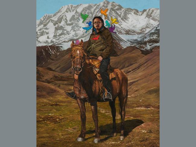 One of the big awards - the Packing Room Prize - has already been announced though, with Abdul Abdullah winning the $3000 cash prize for his work No Mountain High Enough. Born in Perth, Abdullah is a seven-time finalist in the award. However, no Packing Room winner has ever gone on to win the Archibald. Picture: Abdul Abdullah, Archibald 2025, Photo: Art Gallery of New South Wales, Jenni Carter