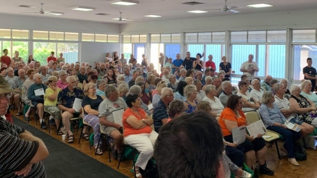 More than 200 people attended Saturday’s meeting to discuss hoons, dirty water and the lack of representation in Division 6. 