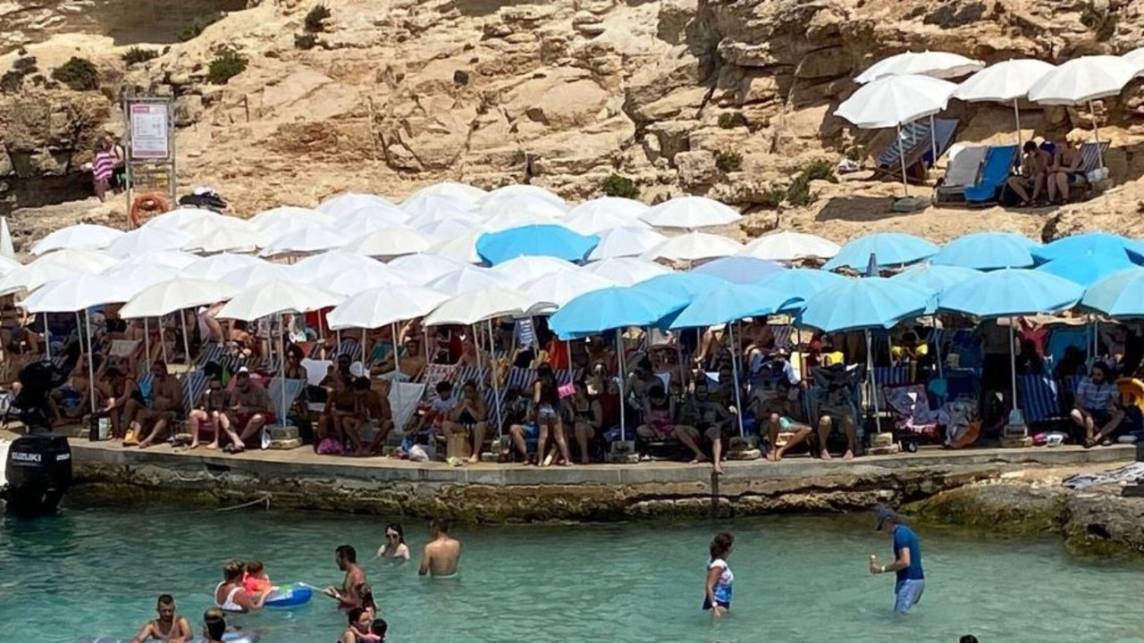 Sun-bed operators have forced bathers off one of Europe's most beautiful free beaches. Picture: TripAdvisor
