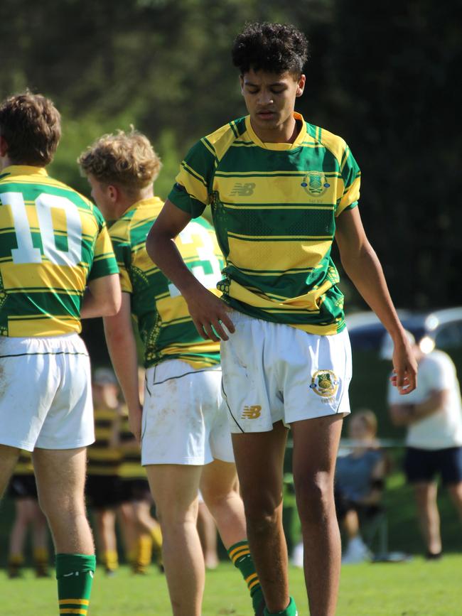 Jack Boland as a First XV player - he also shone in league.