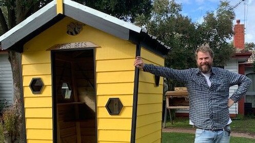 Ben Moore outside Ben’s Bees Honey House.