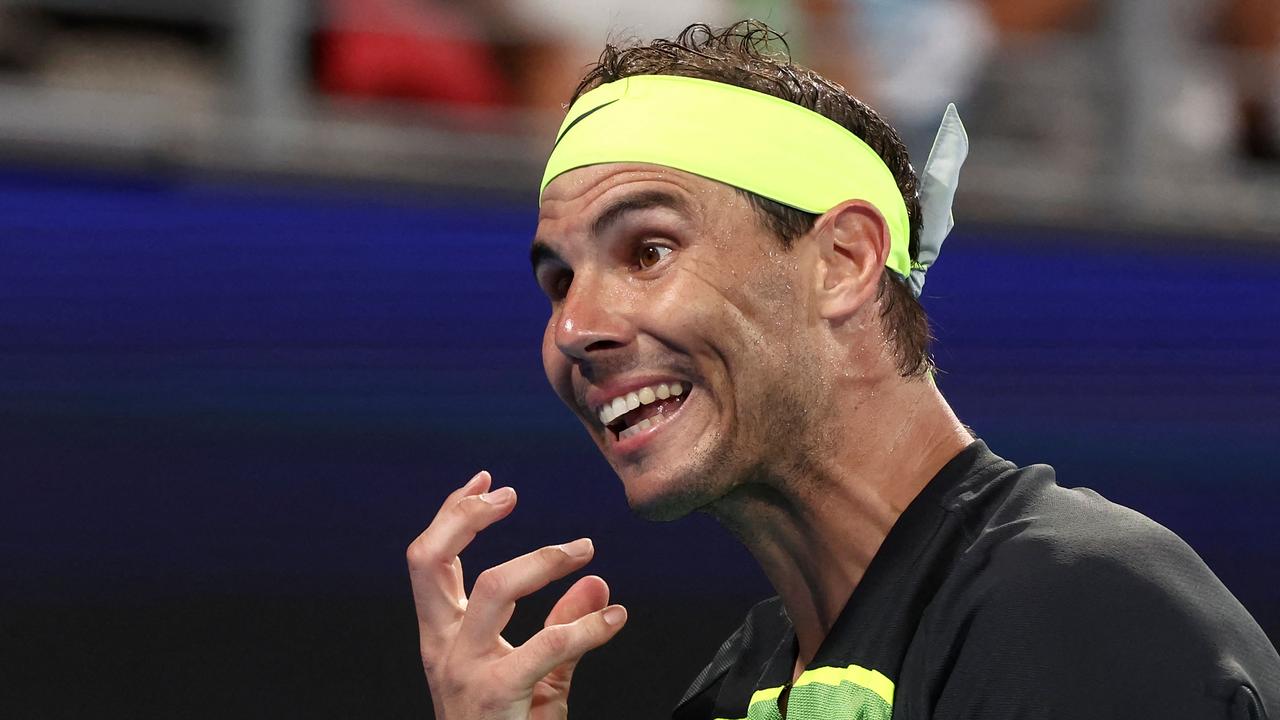 Nadal was getting frustrated. Photo by DAVID GRAY / AFP