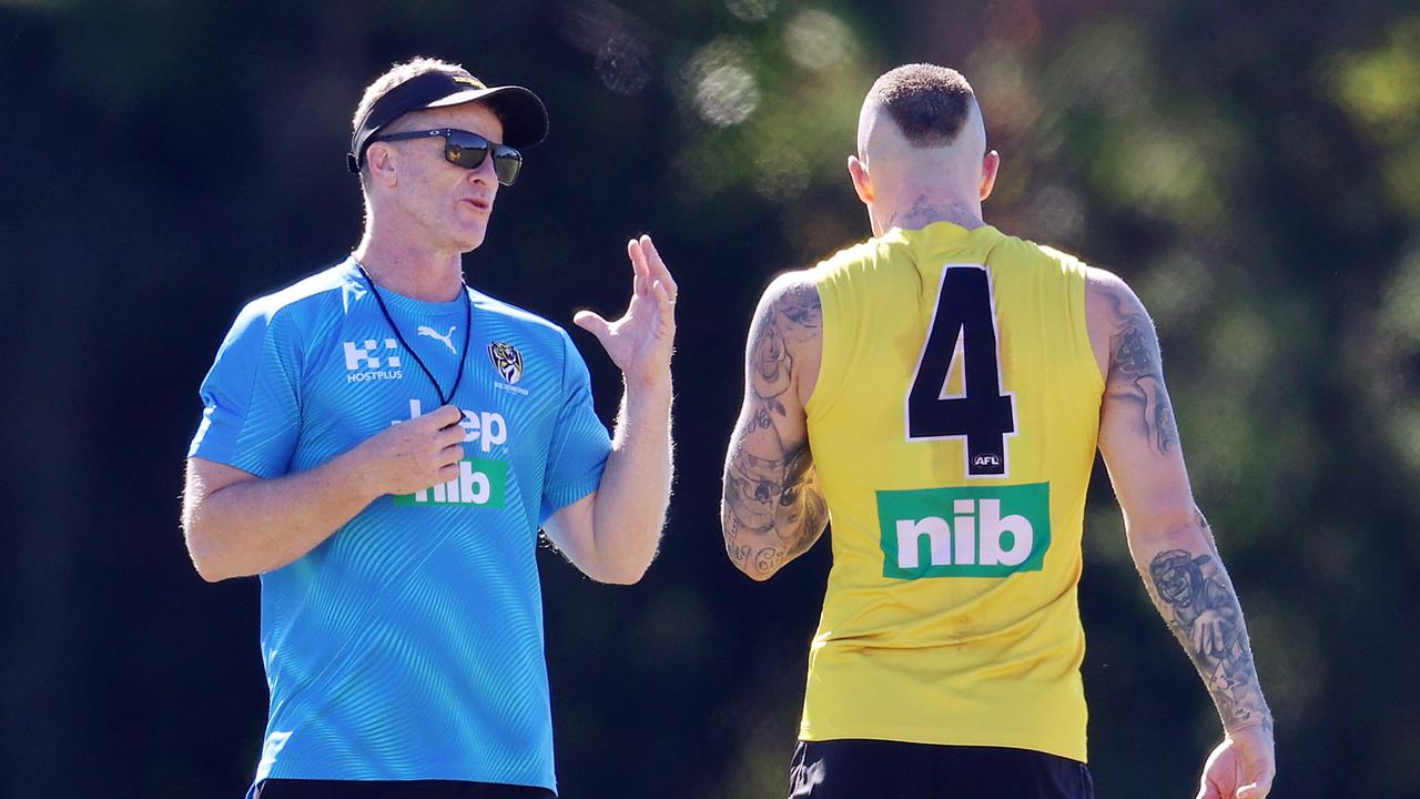 Dustin Martin could be reunited with Damien Hardwick at Gold Coast. Picture: Michael Klein