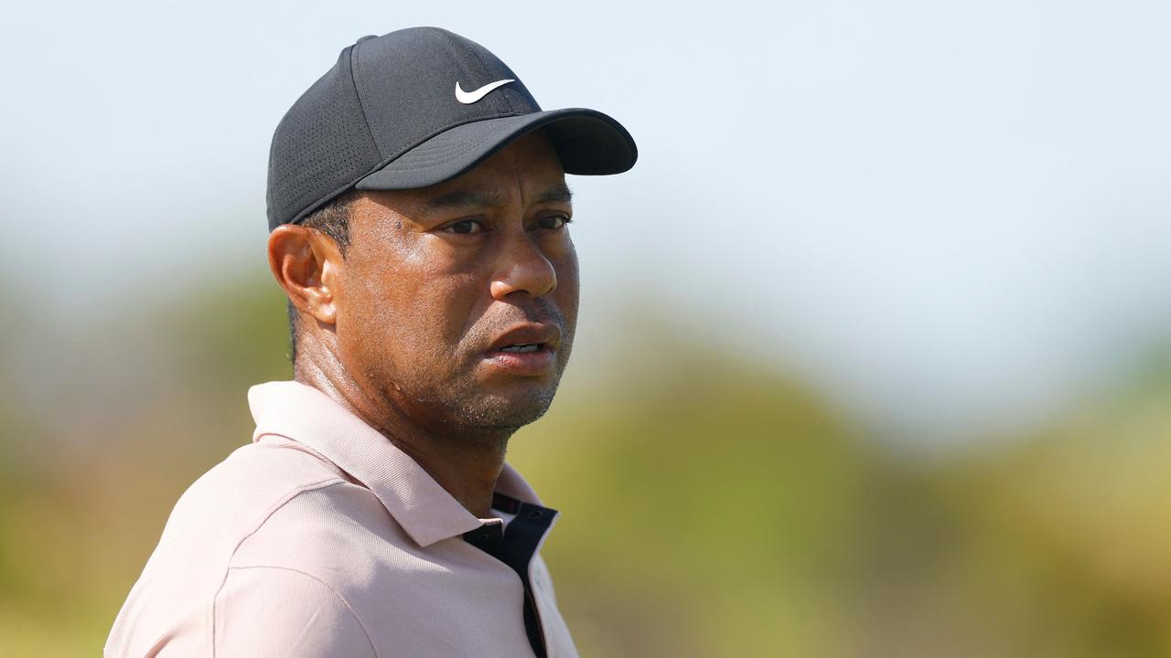 NASSAU, BAHAMAS – NOVEMBER 30: Tiger Woods of the United States looks on during the first round of the Hero World Challenge at Albany Golf Course on November 30, 2023 in Nassau, Bahamas. Mike Ehrmann/Getty Images/AFP (Photo by Mike Ehrmann / GETTY IMAGES NORTH AMERICA / Getty Images via AFP)