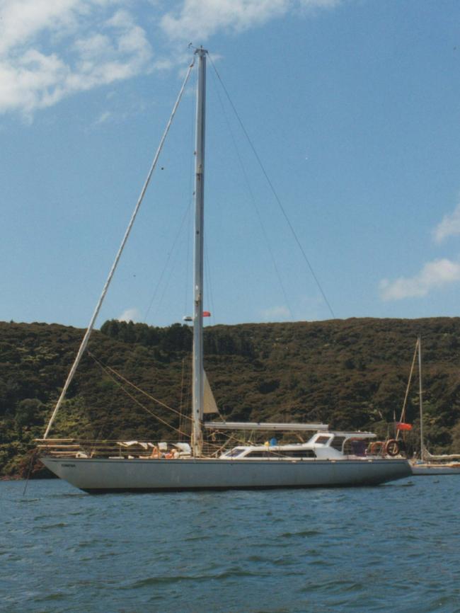 The 'Edwena' yacht that carried Tony Mokbel to Greece.