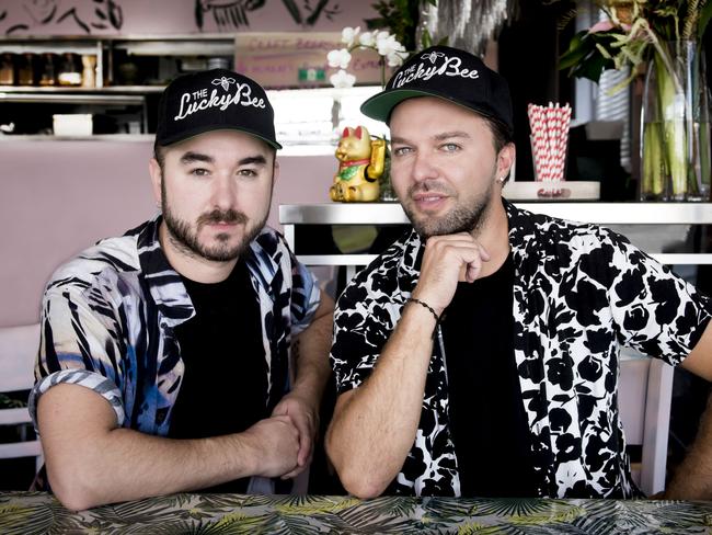 Chef Matty Bennett and Rupert Noffs at the Hardys Bay restaurant. Picture: Lisa Haymes 