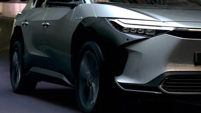 2022 Toyota bZ4X battery electric SUV.