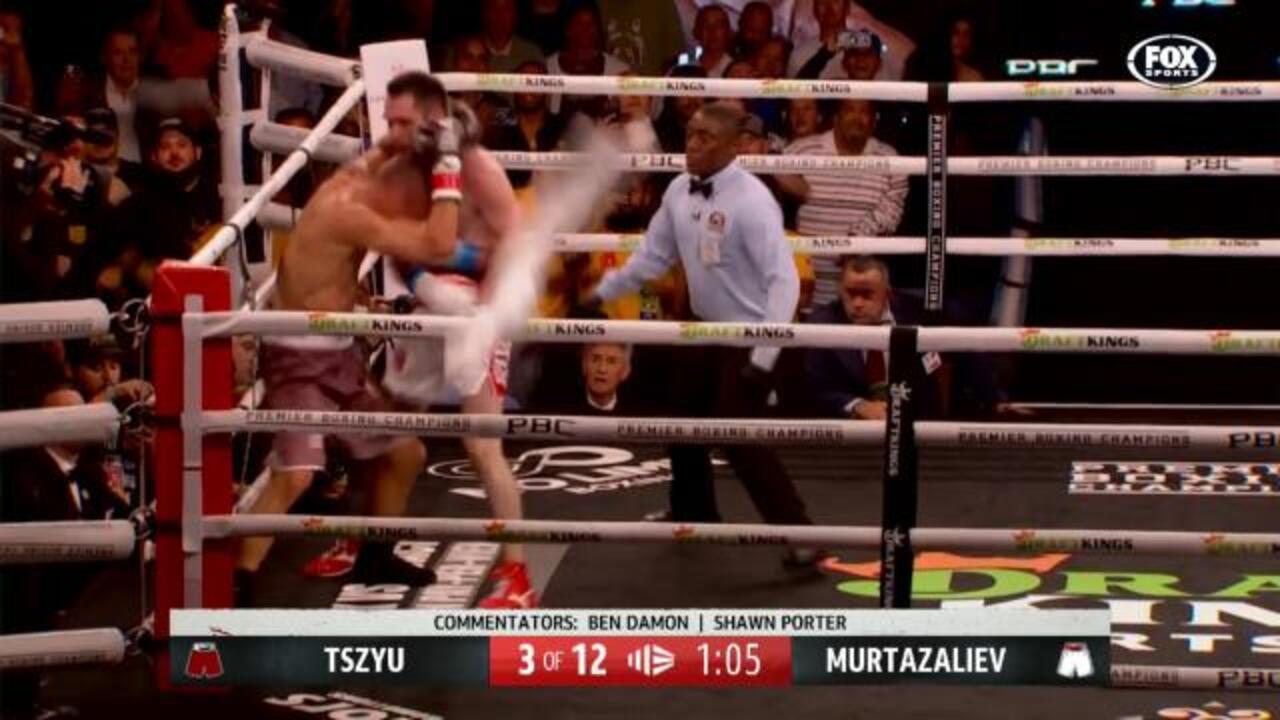 3rd RD and Tszyu's camp throws towel in!