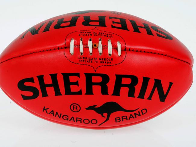 A Sherrin AFL football. Picture: David GERAGHTY