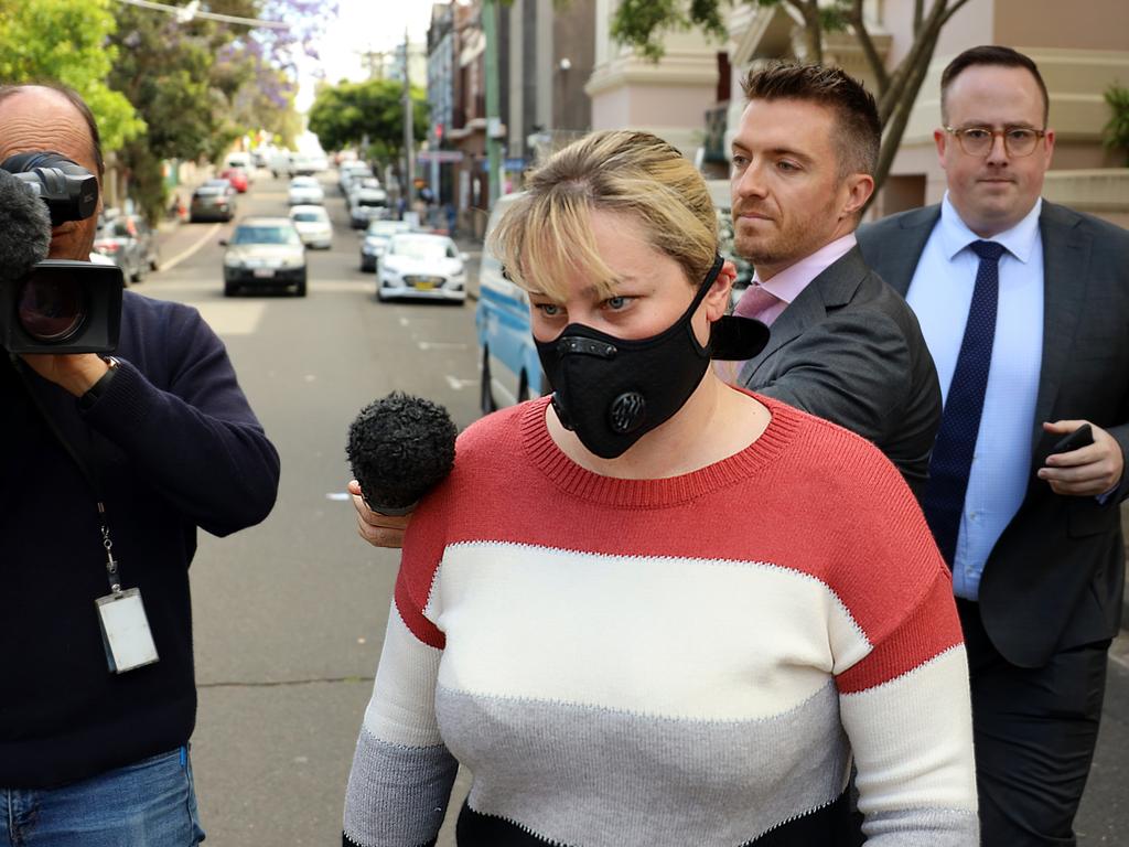 Fiona Mhairi Morris after her first court appearance in November. Picture: NCA NewsWire / Nicholas Eagar