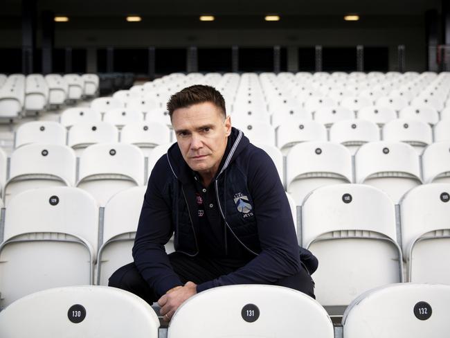 Lindsay Taylor spent a month preparing for his role as AFL coach Brian Rickards.