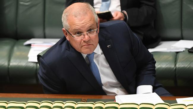 Prime Minister Scott Morrison was able to invoke the ICAC investigation against NSW Labor quite successfully throughout Question Time. Picture: Tracey Nearmy/Getty Images