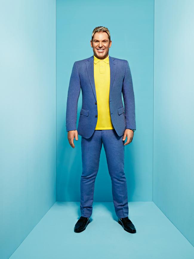 Shane Warne photographed for <i>Stellar</i> by David Caird. ‘Nothing surprises me with Warnie,’ says Ponting.