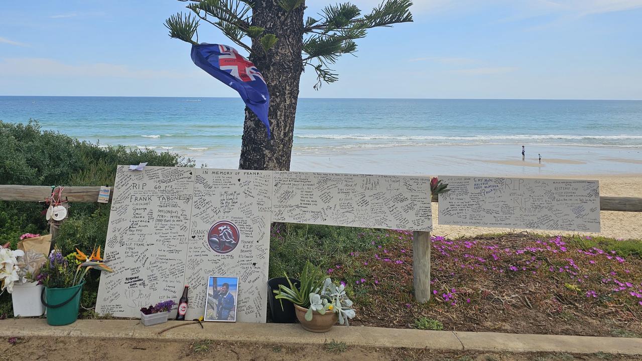 A tribute to much-loved Christies Beach local who died of a heart attack. Picture: Supplied