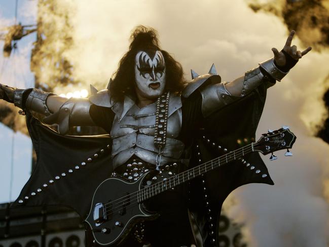 ‘A big kid inside’ ... Gene Simmons in his on-stage regalia.