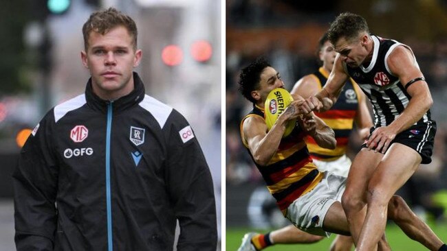 Dan Houston arriving at the Tribunal and the Rankine hit. Photos: News Corp/Getty Images