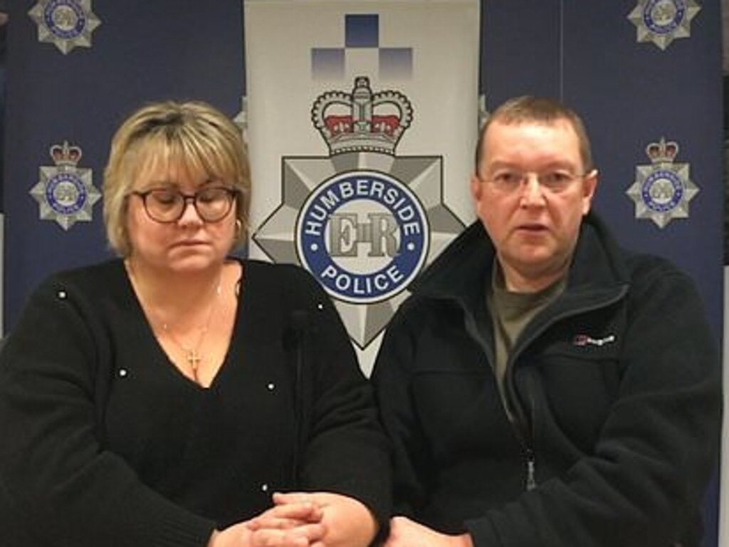 Libby’s parents Lisa and Russell Squire. Picture: Humberside Police