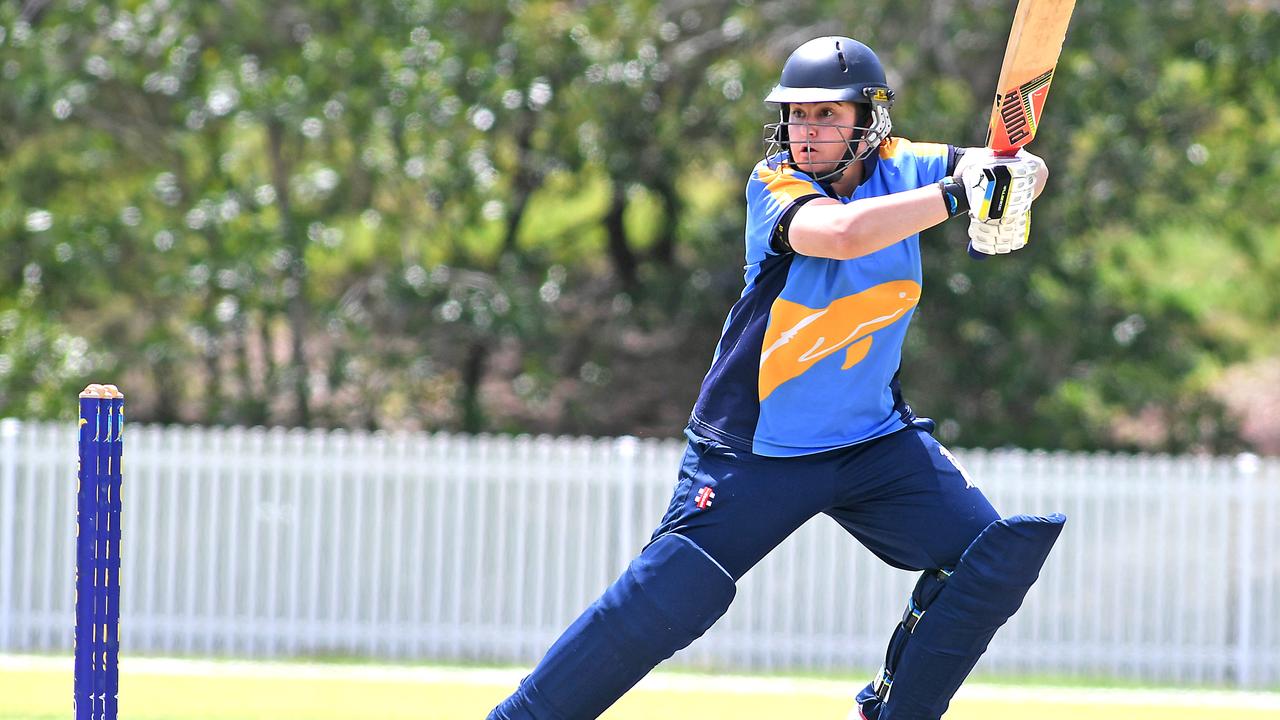 Rebecca Van Helvoirt plays one through the off side. Picture: John Gass