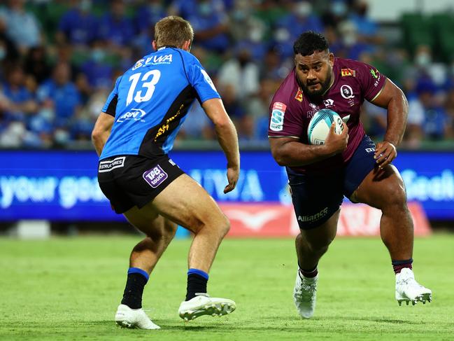 Taniela Tupou (right) is ready to take on the Waratahs. Picture: Paul Kane/Getty Images