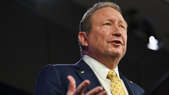 Andrew Forrest and his former wife, Nicola, have pledged money to the World Central Kitchen, the UN World Food Programme, and to improving water and sanitation issues in Gaza. Picture: NCA NewsWire /Martin Ollman