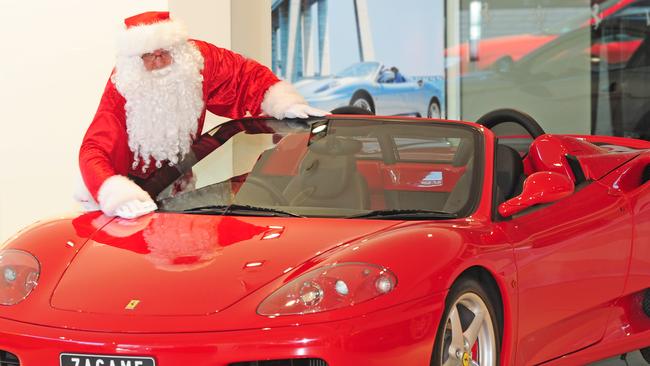 Here’s hoping Santa can fit a Ferrari down the chimney.