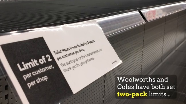 Supermarkets reinstate toilet paper limit