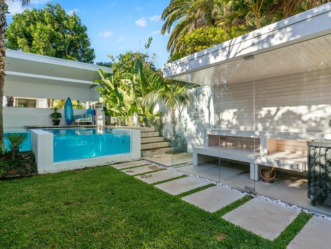 The redeveloped backyard of Björck’s North Bondi home.