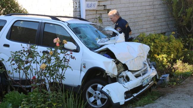 Car crash at Sandy Bay