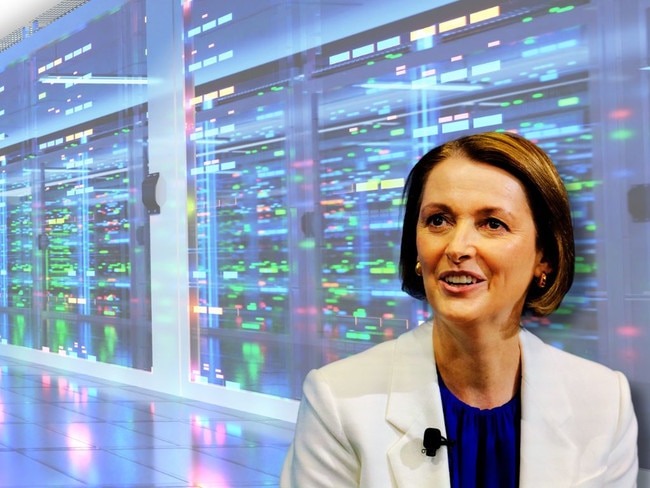 Vicki Brady with data centres