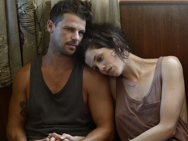 Jessica De Gouw and Nathan Phillips in a scene from &lt;i&gt;These Final Hours&lt;/i&gt;.