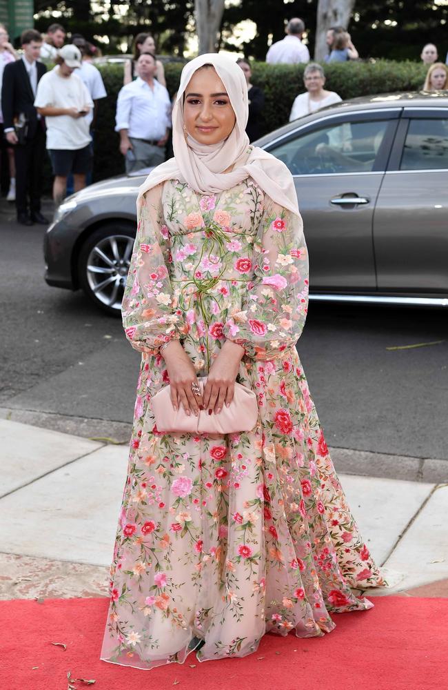 Marwa Alrashed at Centenary Heights State High School formal. Picture; Patrick Woods.