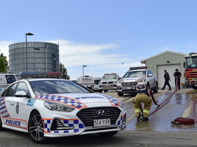 Emergency services responded to a riot at the Cleveland Youth Detention Centre in Townsville. PICTURE: MATT TAYLOR.