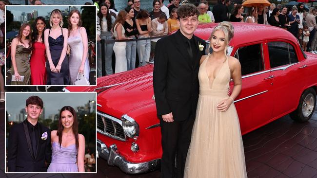 Students arrive for Robina State High formal at HOTA. Picture Glenn Hampson