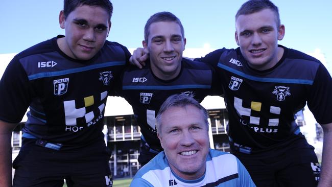 Cartwright in Penrith u18s with then coach Garth Brennan.