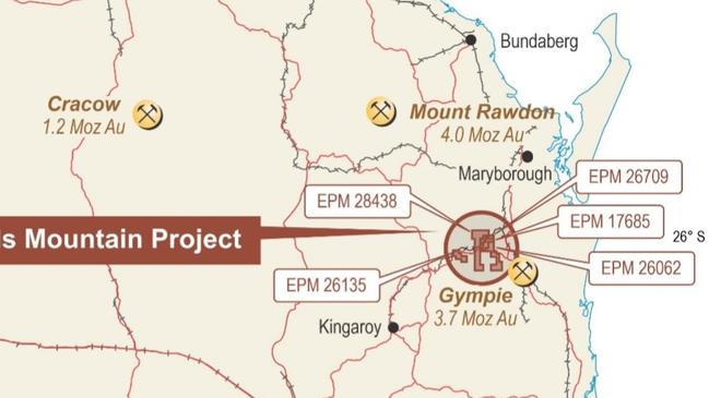 A new analysis by the company behind plans to mine at Devils Mountain in Sexton, about 30km northwest of Gympie, found “good indicators” of “significant” gold deposits.